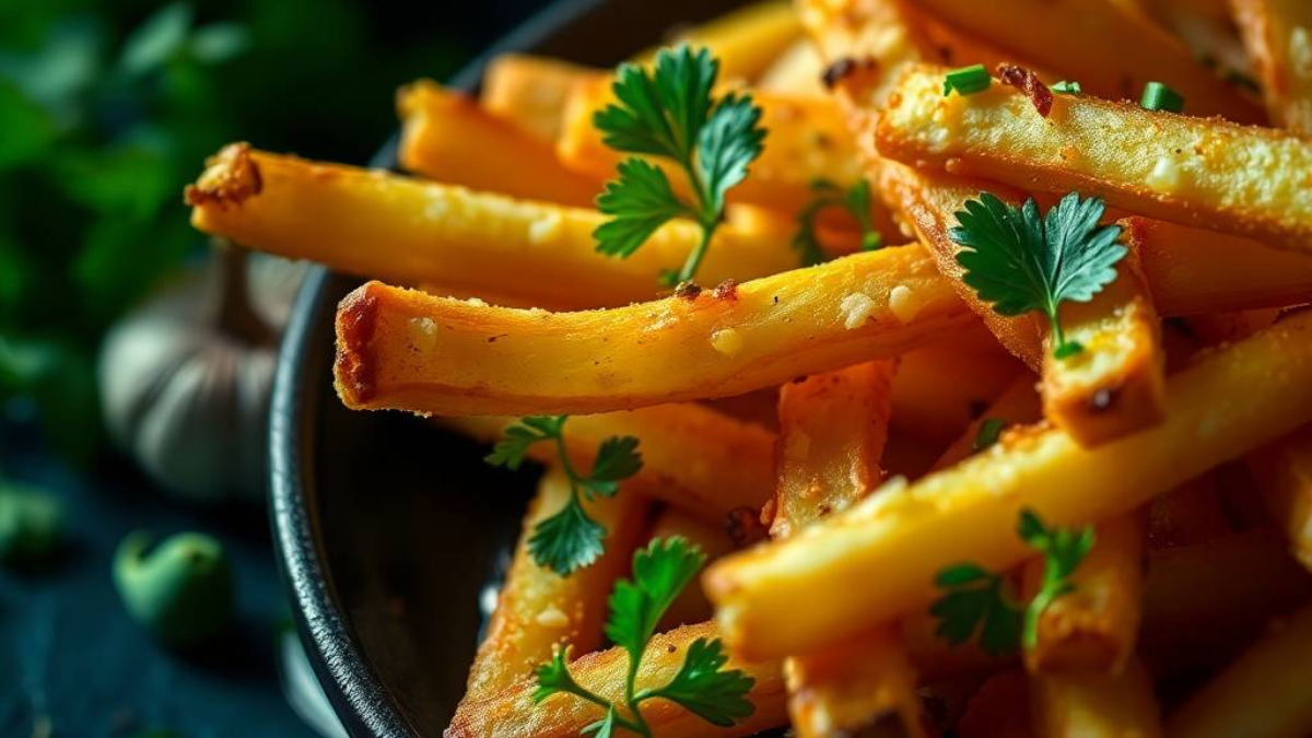 How to Make Garlic Fries With Frozen Fries